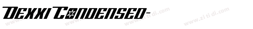 Dexxi Condensed字体转换 Dexxi Condensed字体转换